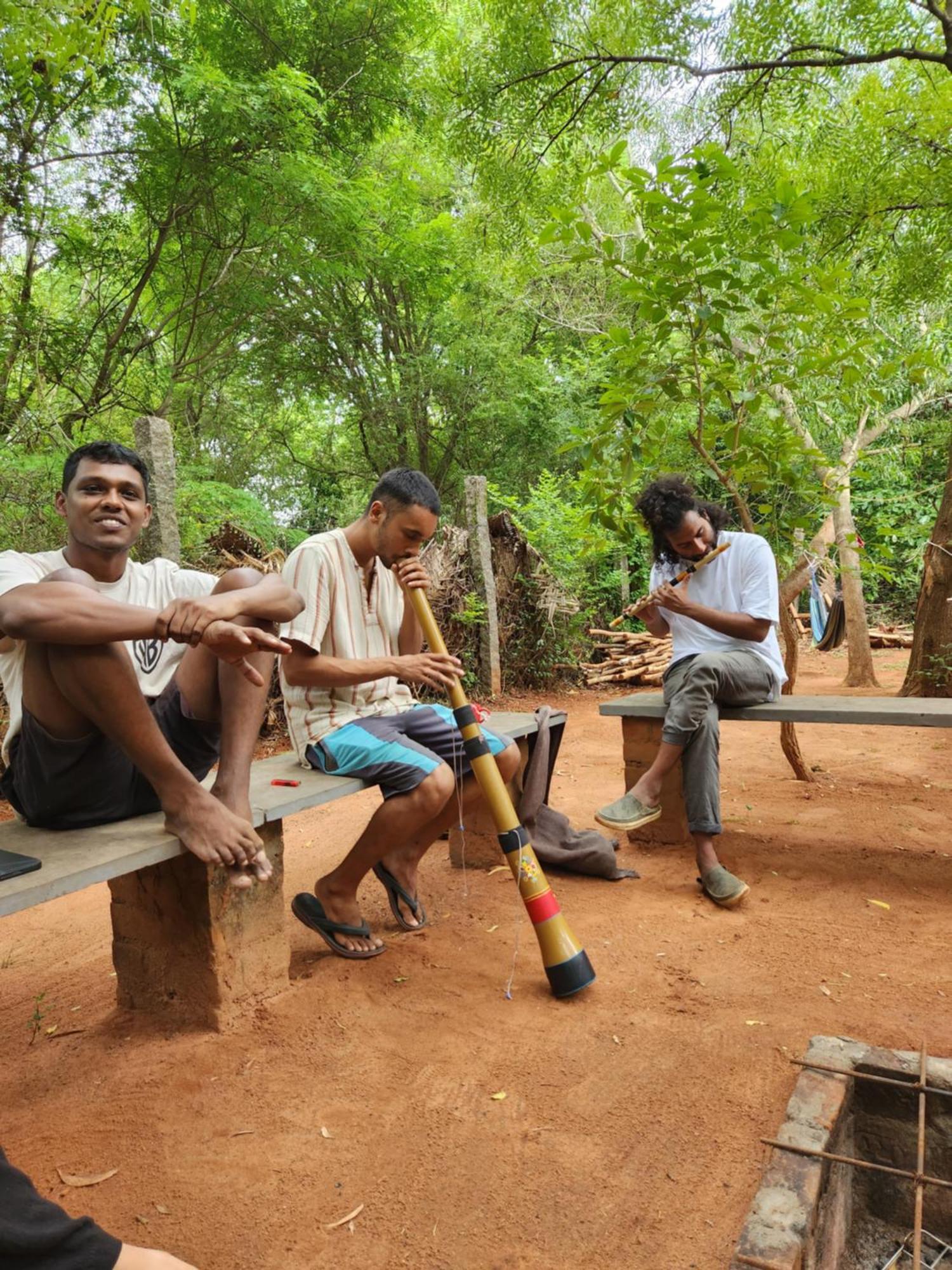 Nebula Nest Cafe & Hostel Auroville Exteriér fotografie